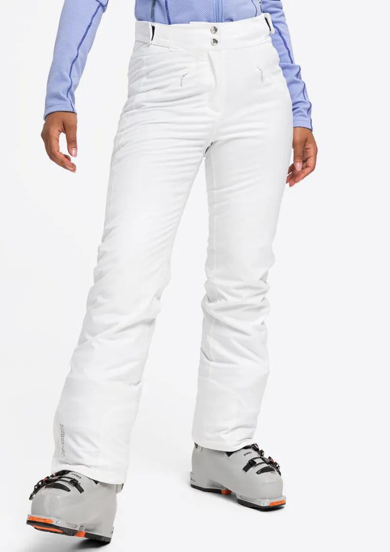 2024 Maier Allissia Slim SHORT Womens ski pants white-2